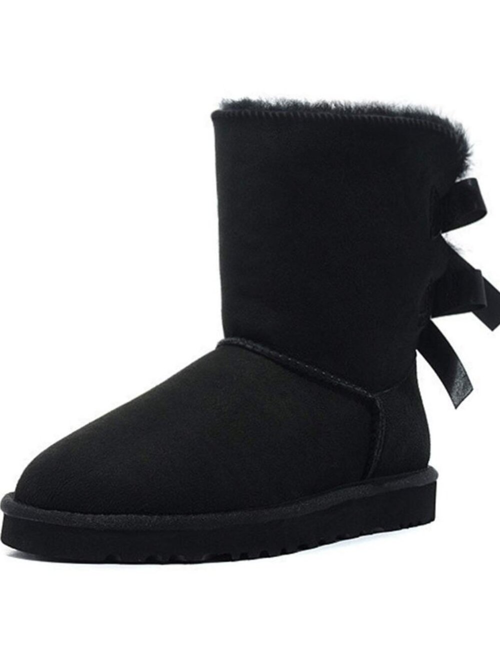 Women's Snow Boots for Winter Mid-Calf high Back Bows